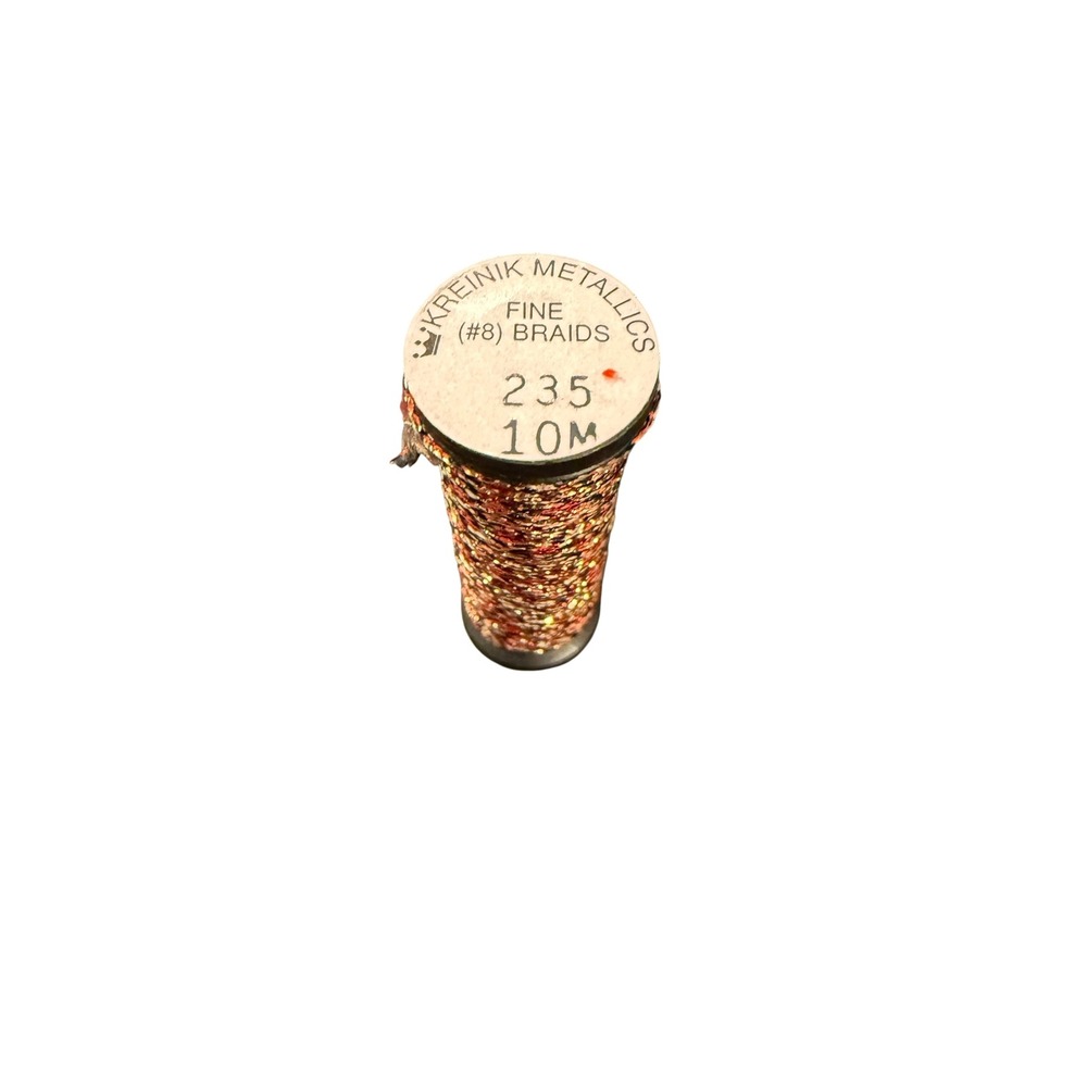 Kreinik Metallic Fine #8 Braid 10M Red Ember New Embroidery Thread 235